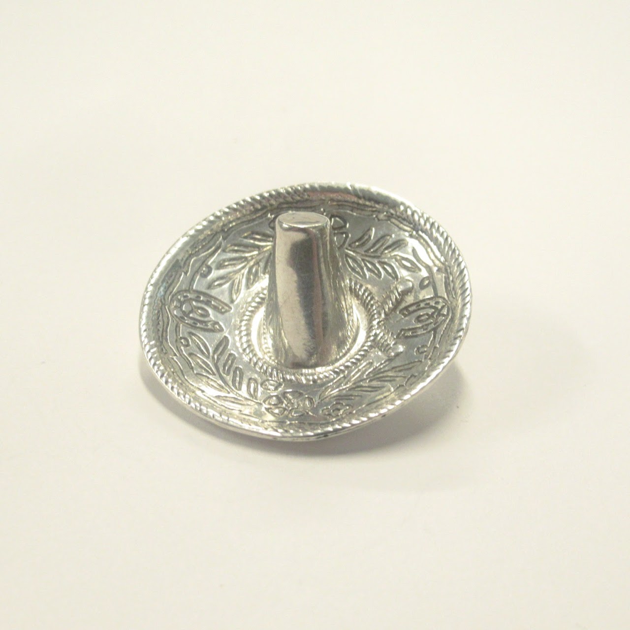 Sterling Silver Sombrero Brooch