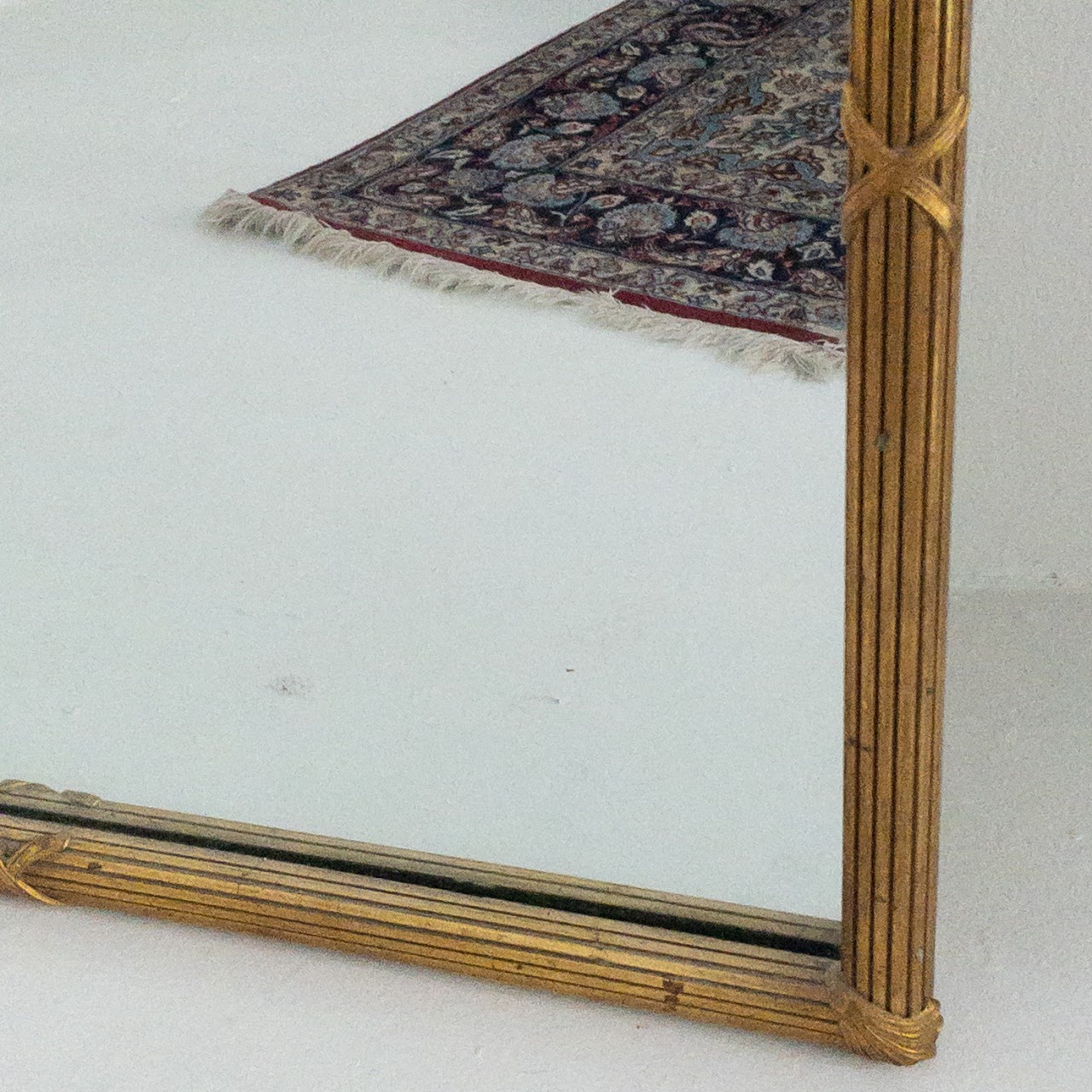 Regency Style Reeded Giltwood Mirror