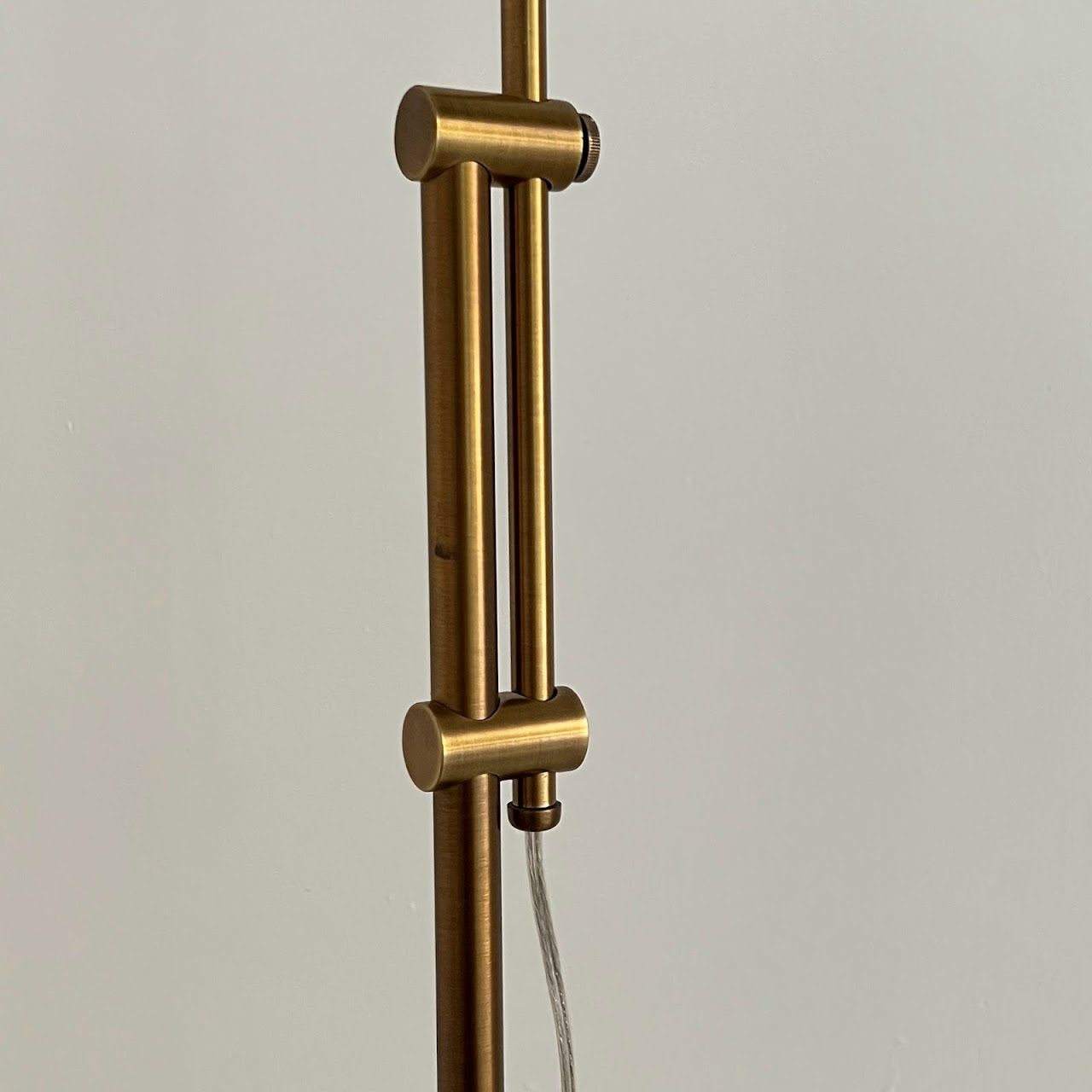 Contemporary Brass Pharmacy Style Floor Lamp