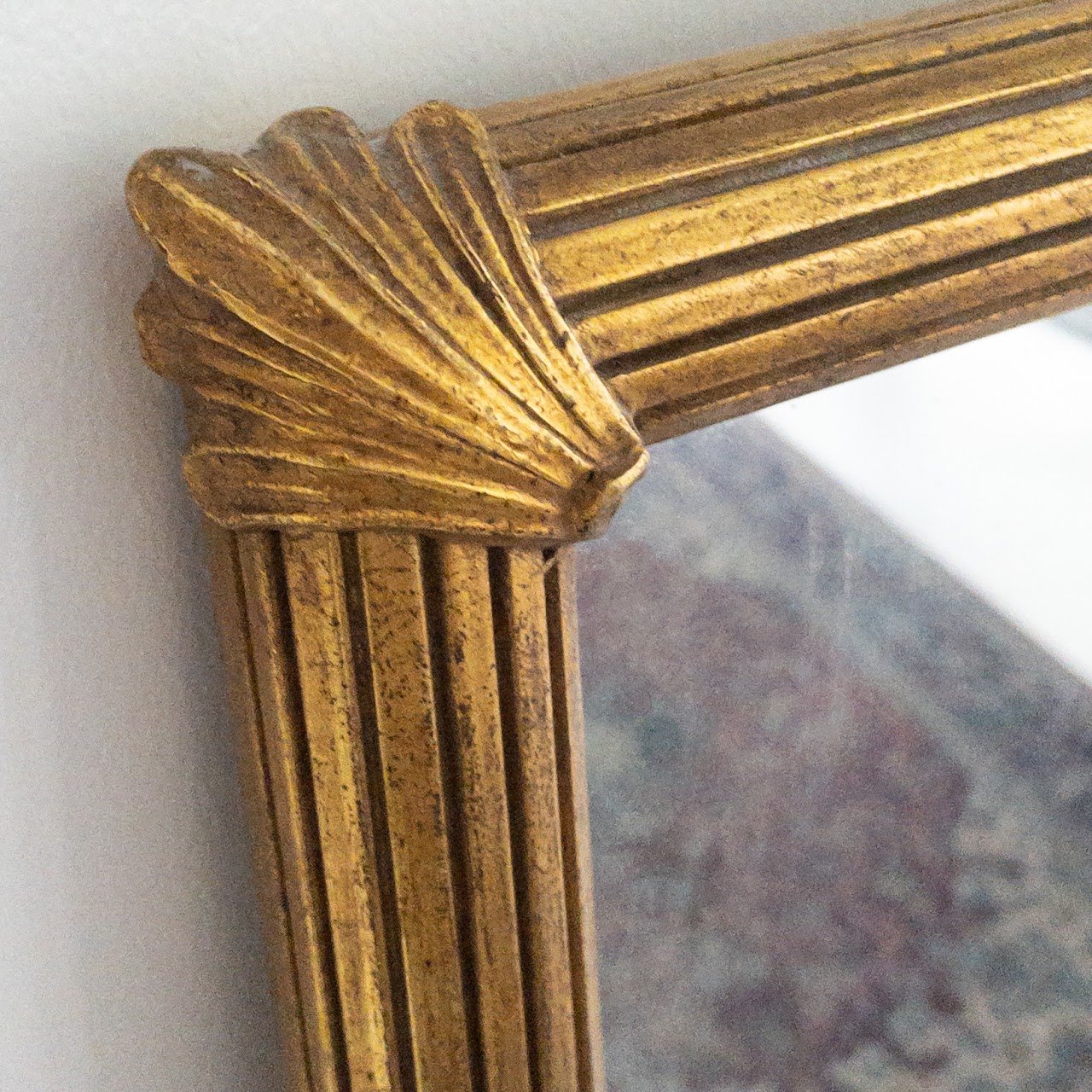 Regency Style Reeded Giltwood Mirror