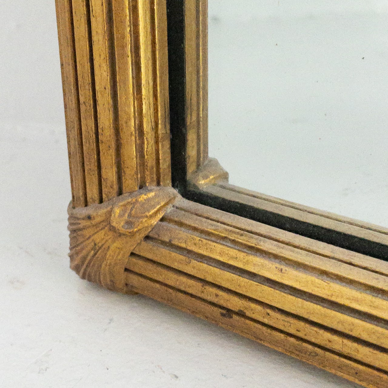 Regency Style Reeded Giltwood Mirror