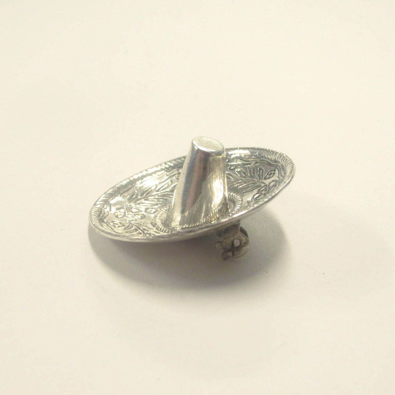 Sterling Silver Sombrero Brooch