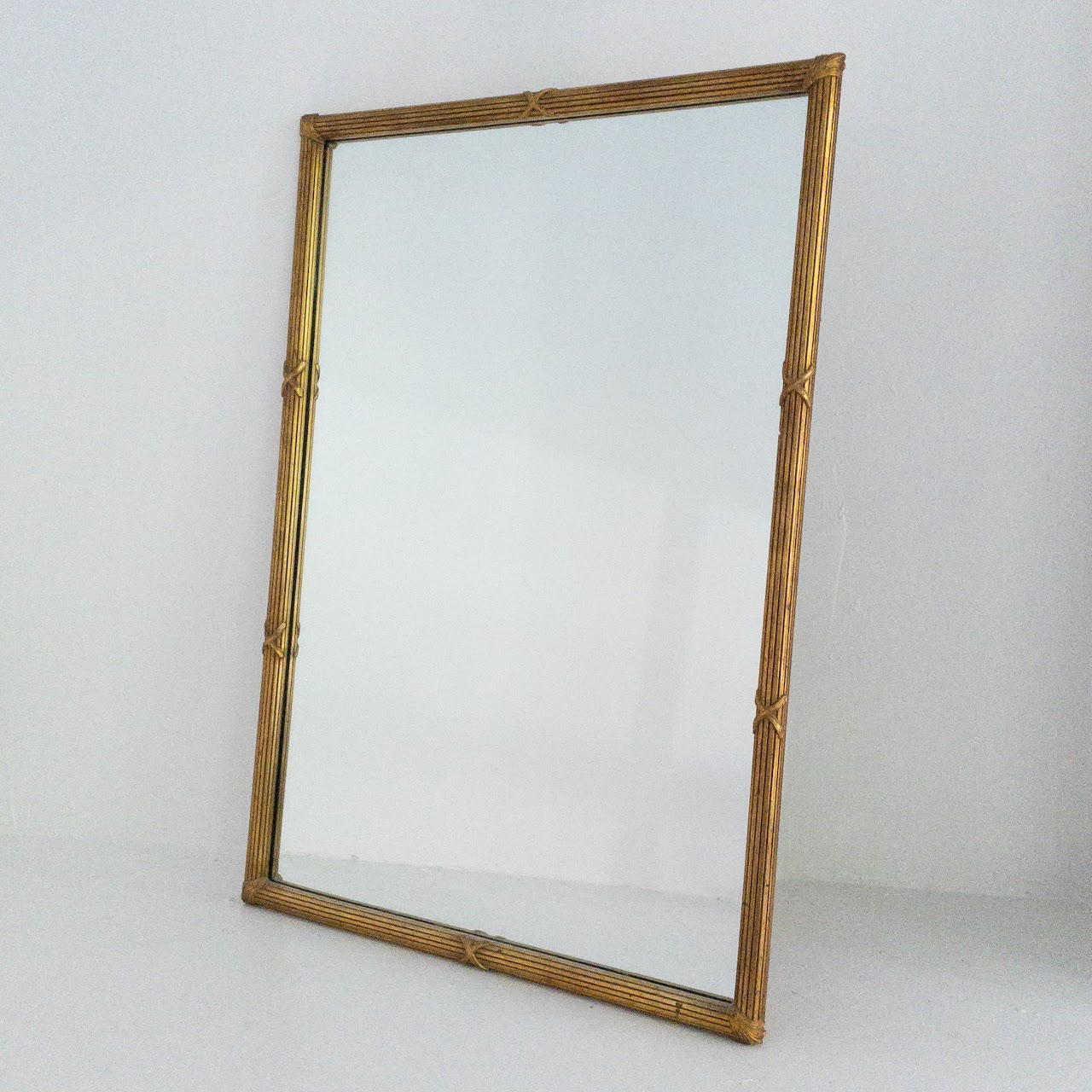 Regency Style Reeded Giltwood Mirror