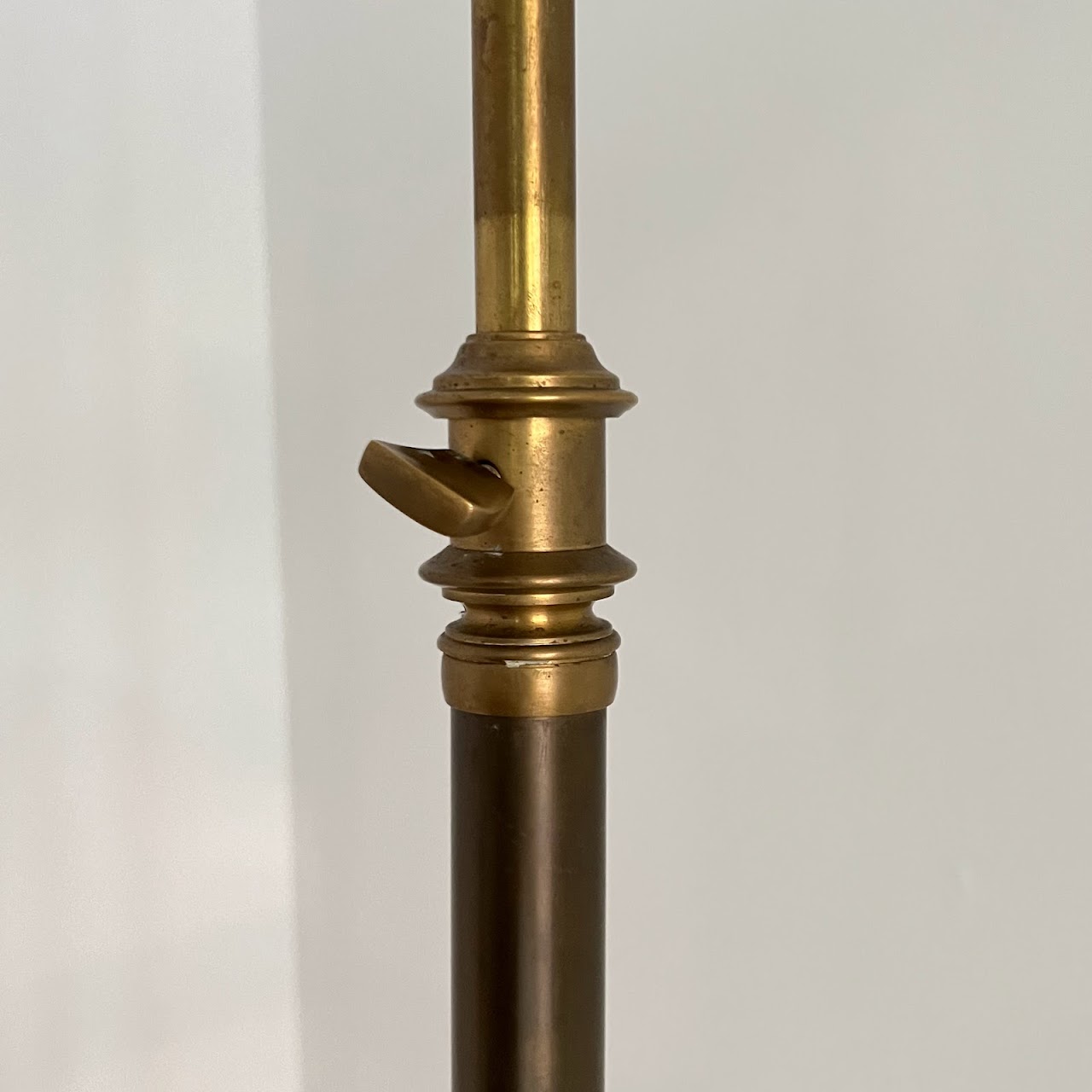 Vintage Brass Pharmacy Style Floor Lamp