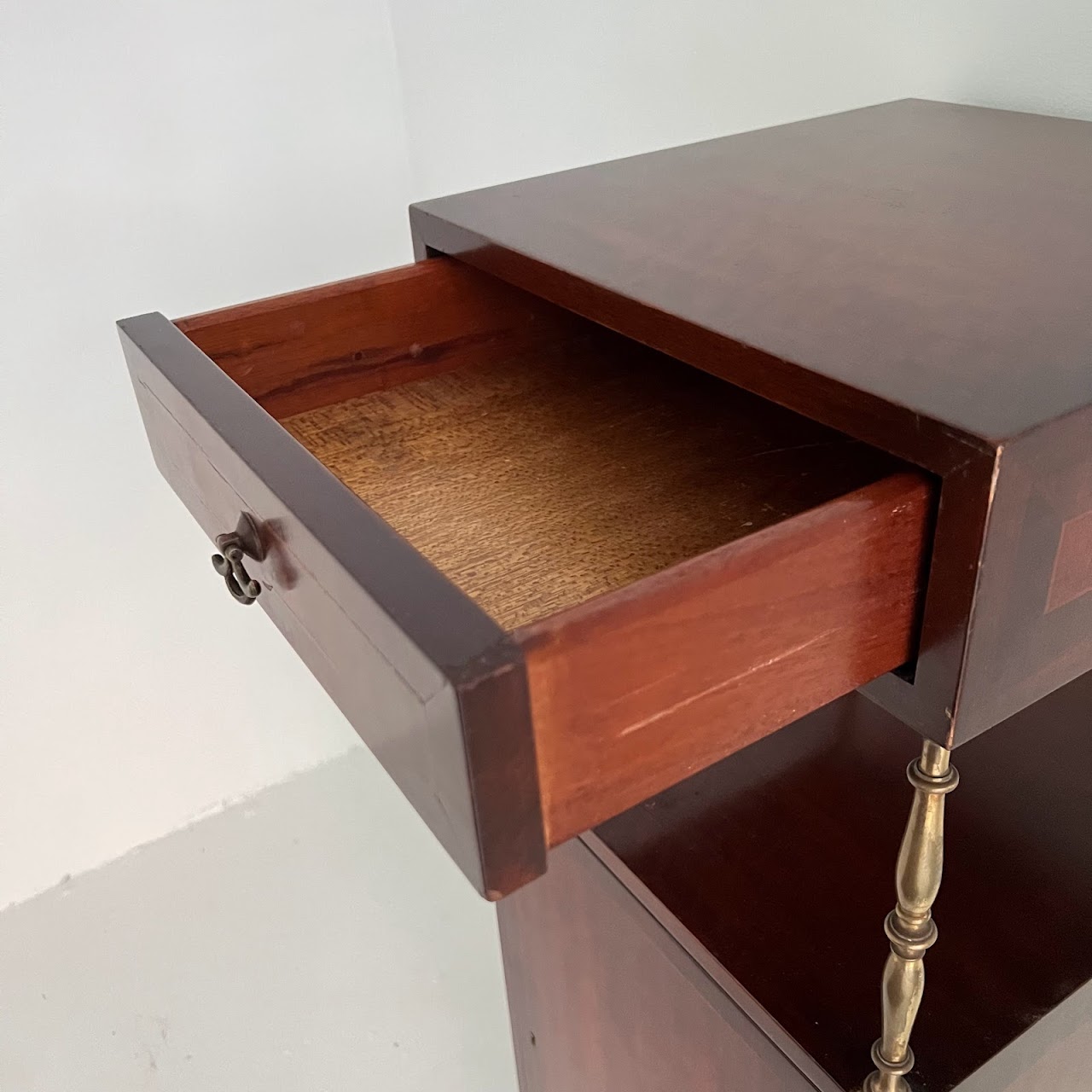 Inlaid Mahogany Nightstand