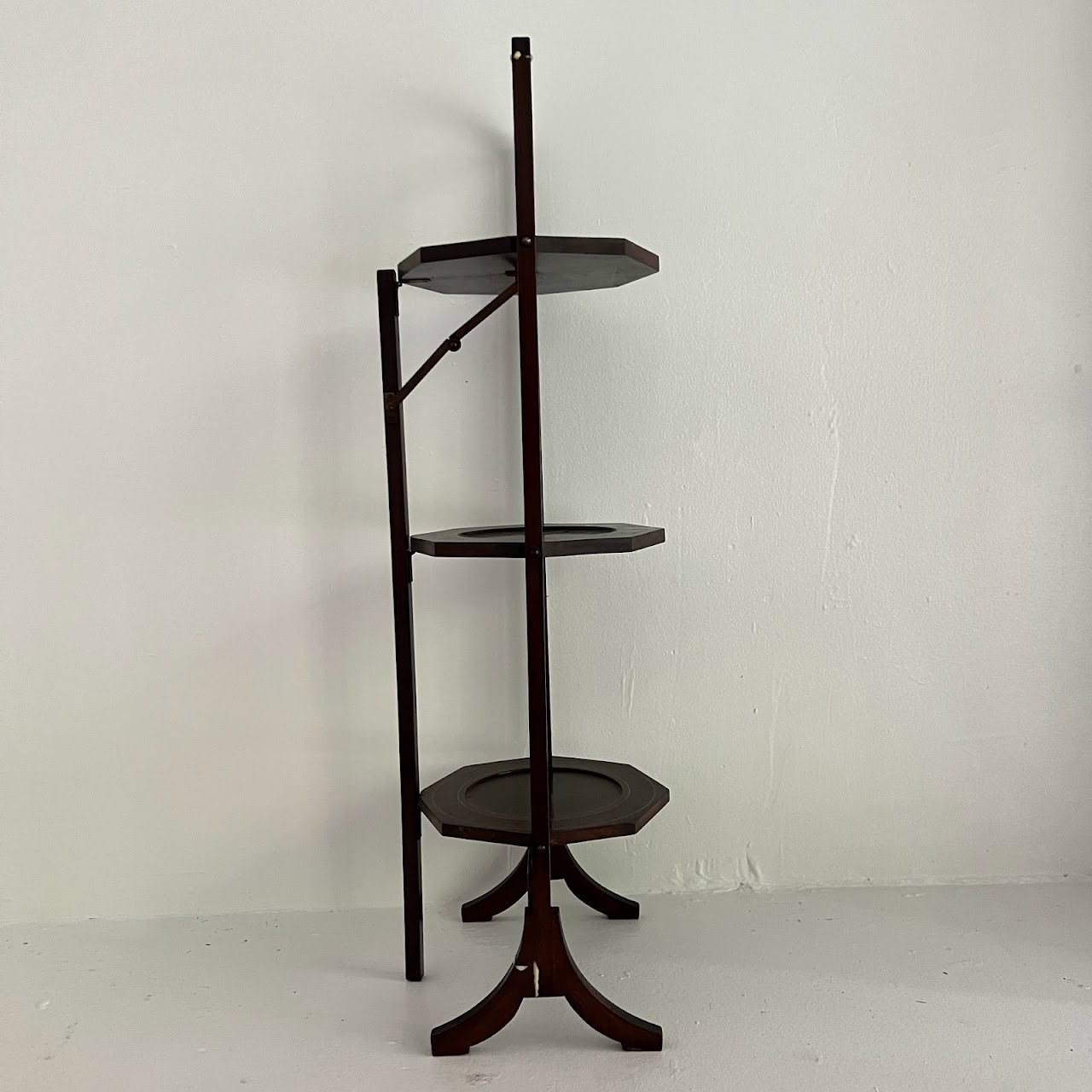 Edwardian Style Mahogany Cake Stand