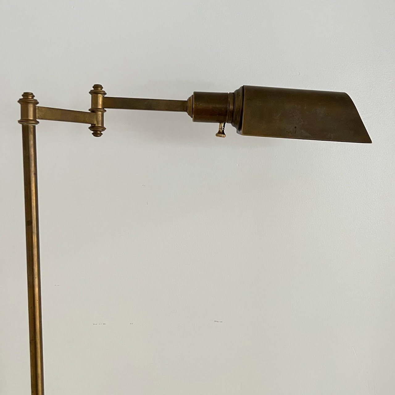 Vintage Brass Pharmacy Style Floor Lamp