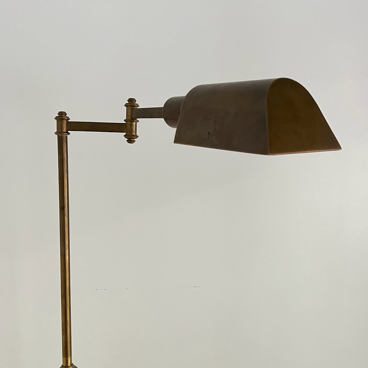 Vintage Brass Pharmacy Style Floor Lamp