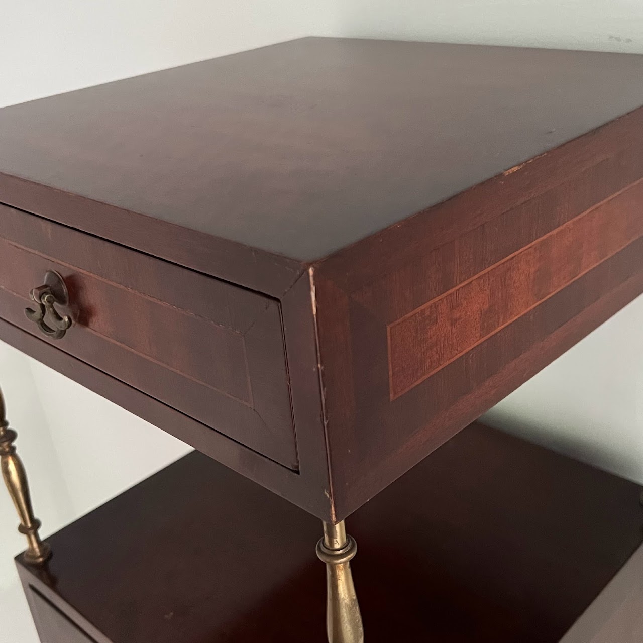 Inlaid Mahogany Nightstand