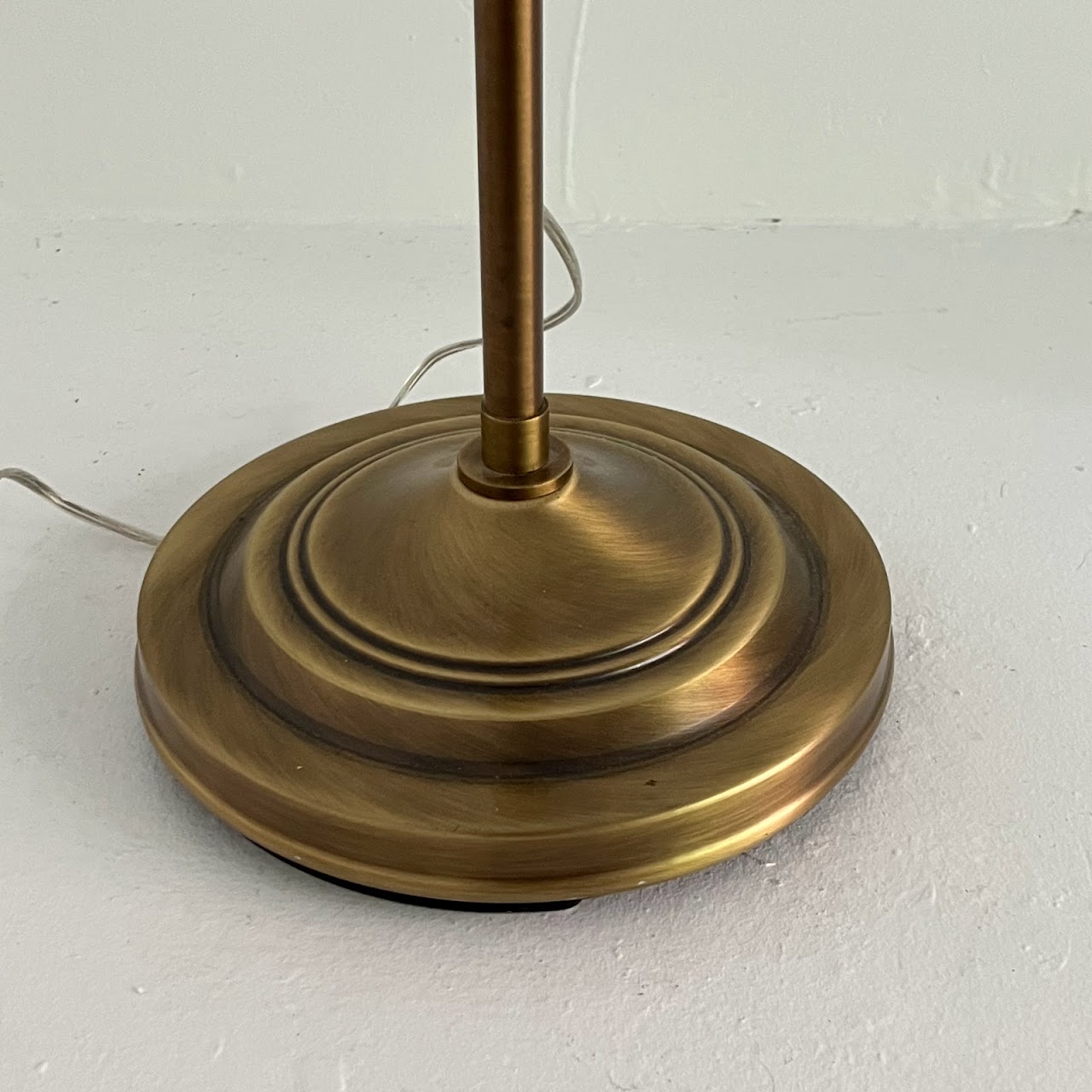 Contemporary Brass Pharmacy Style Floor Lamp