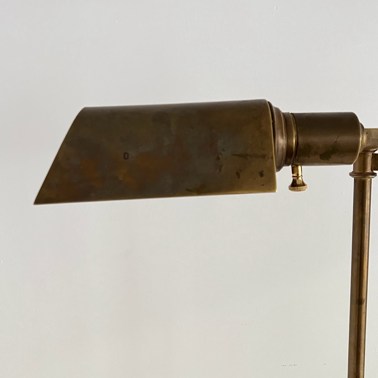 Vintage Brass Pharmacy Style Floor Lamp