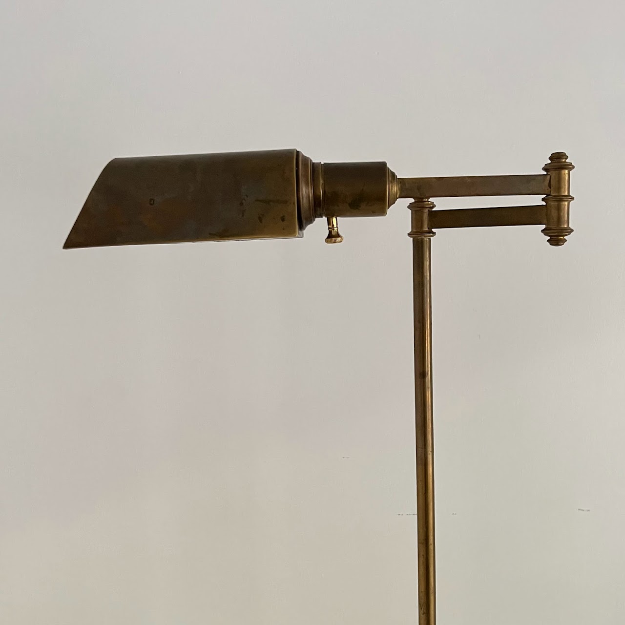 Vintage Brass Pharmacy Style Floor Lamp