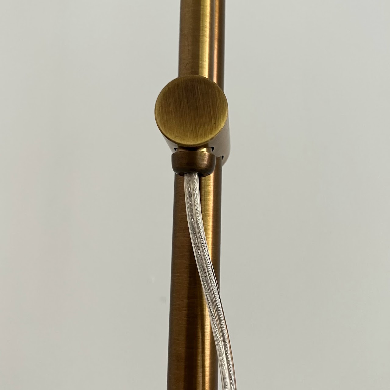 Contemporary Brass Pharmacy Style Floor Lamp