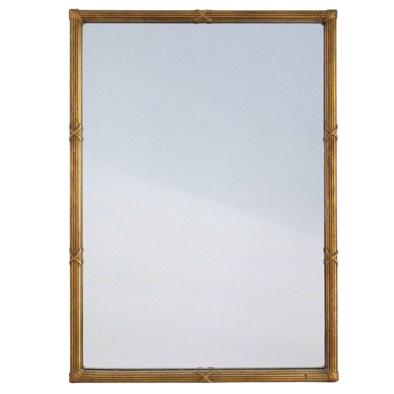 Regency Style Reeded Giltwood Mirror