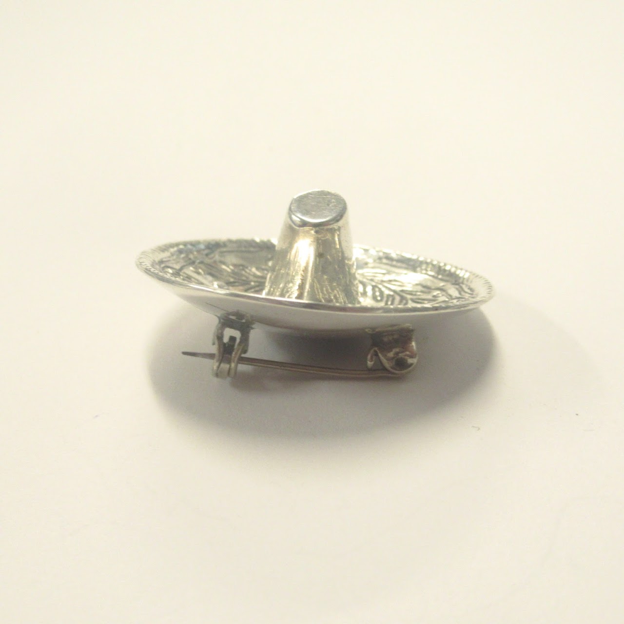 Sterling Silver Sombrero Brooch