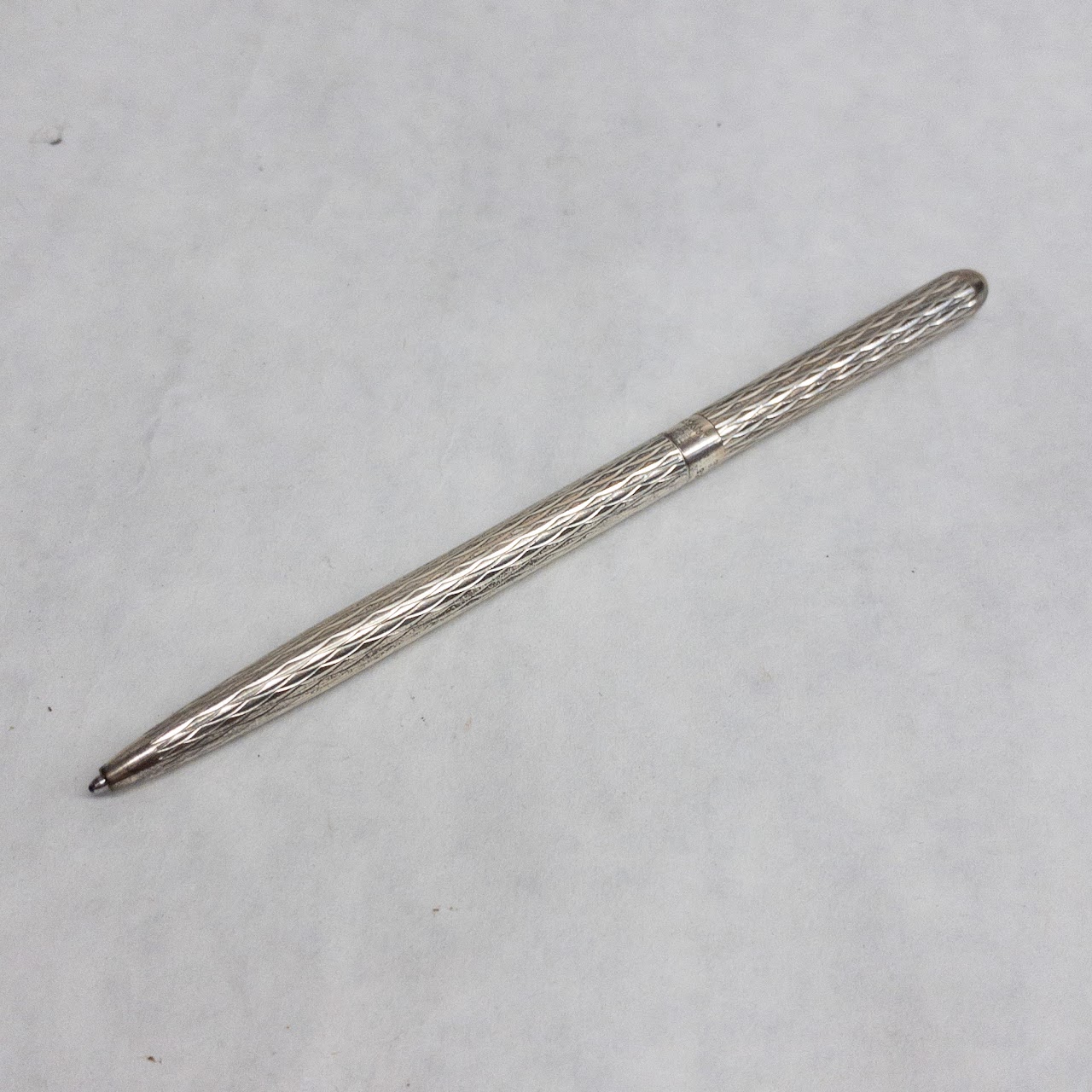 Tiffany & Co. Sterling Silver Twist Ballpoint Pen