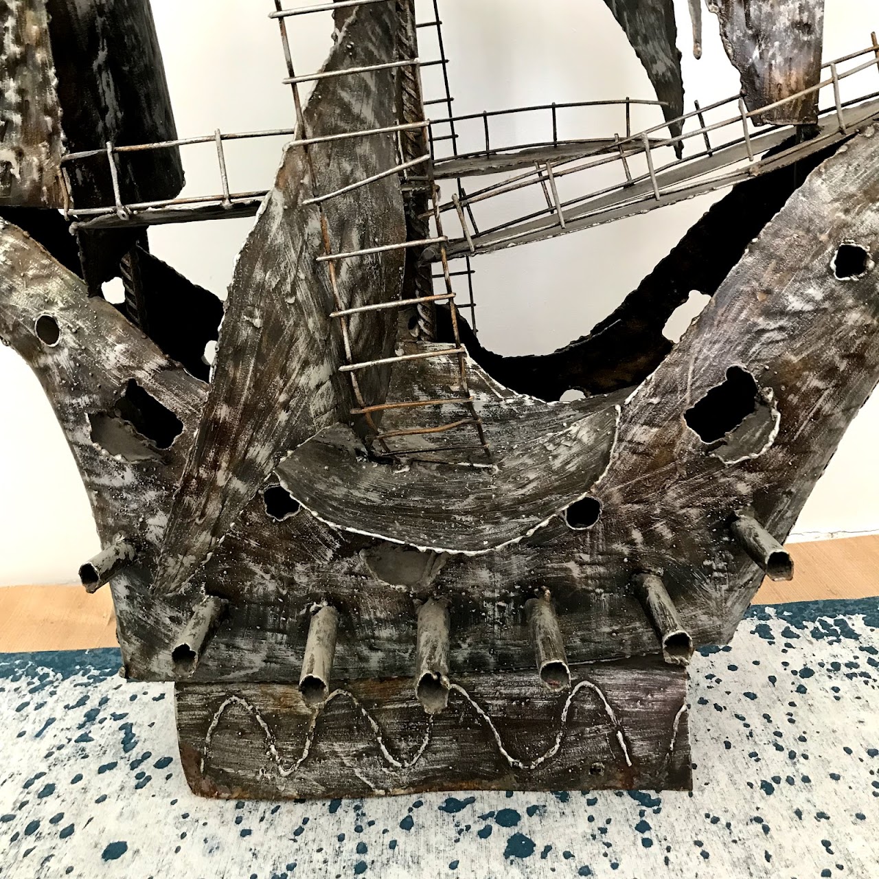 Wrought Iron Large Scale Spanish Galleon Sculpture