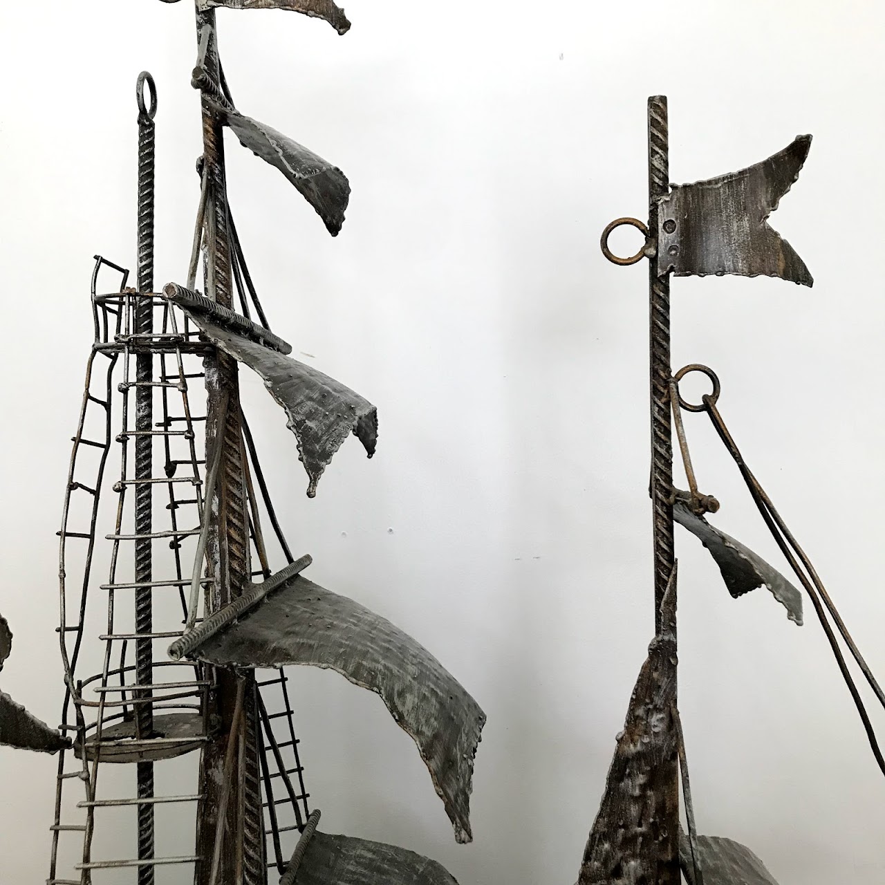 Wrought Iron Large Scale Spanish Galleon Sculpture