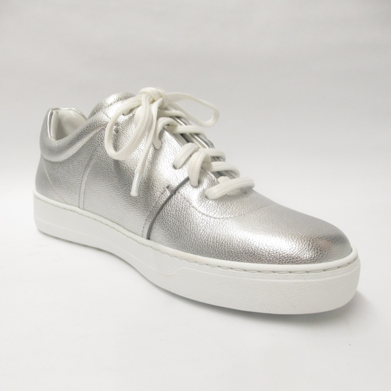 Salvatore Ferragamo Metallic Sneakers