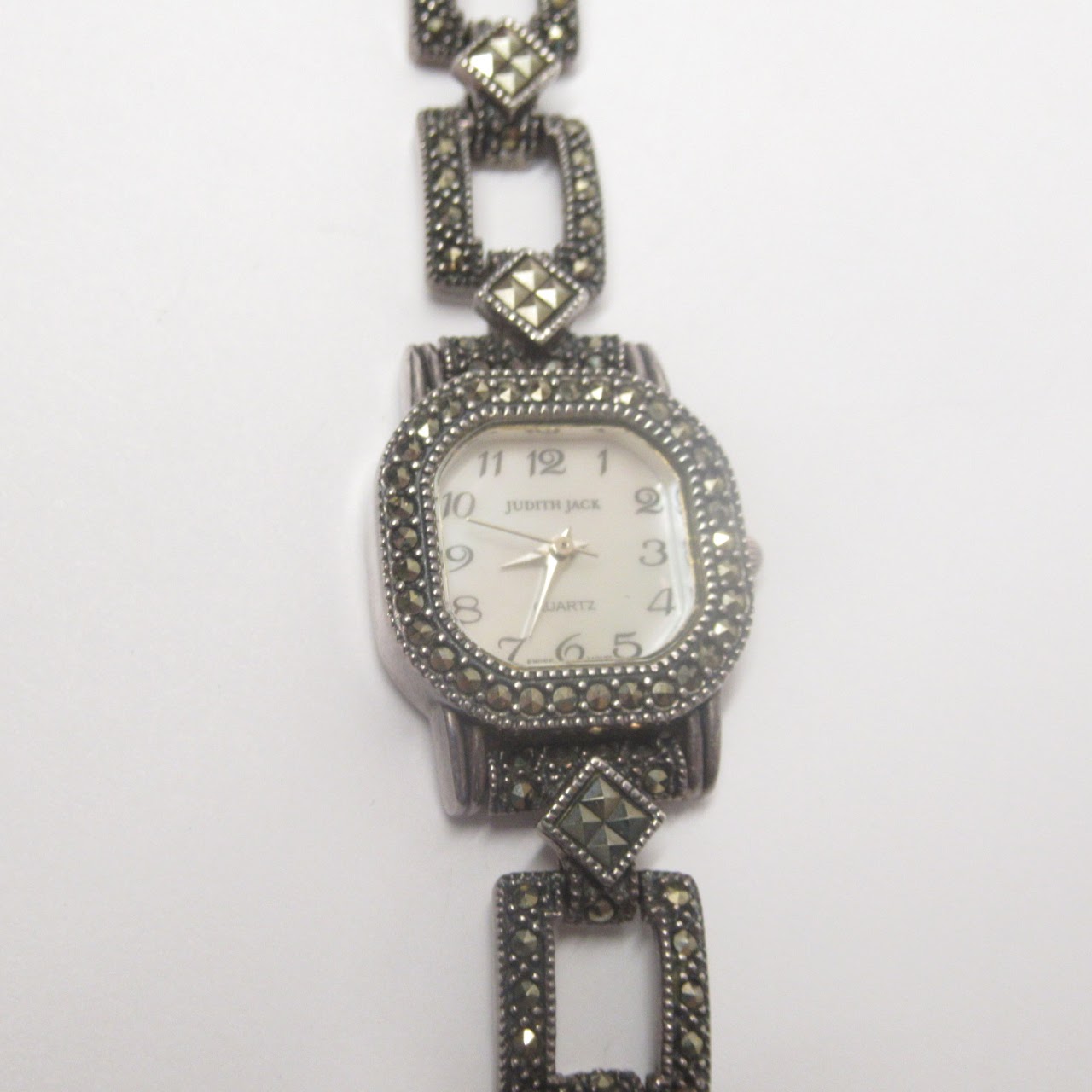 Judith Jack Sterling Silver & Marcasite Watch