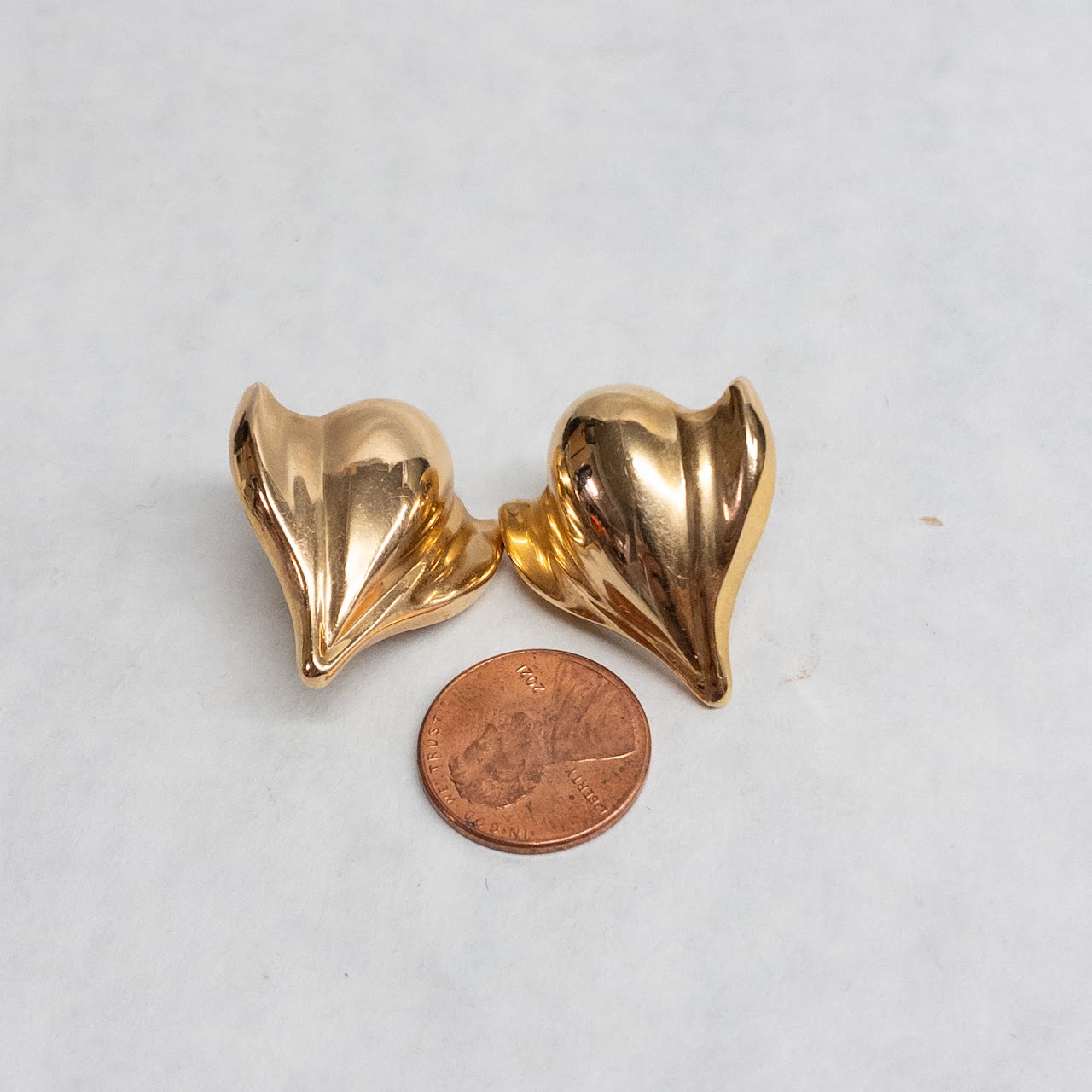 14K Gold Deco Style Earrings