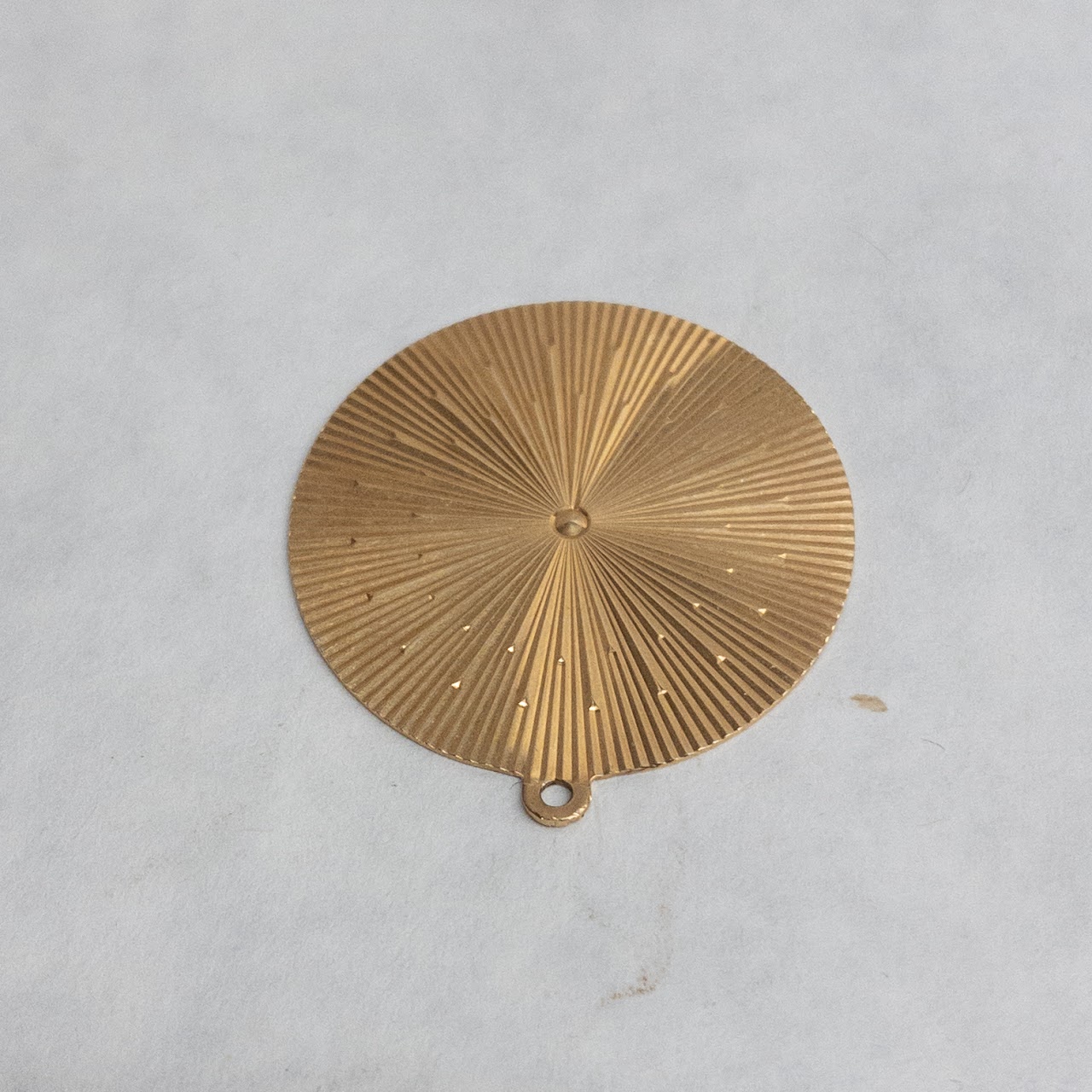 14K Gold Sunburst Pendant