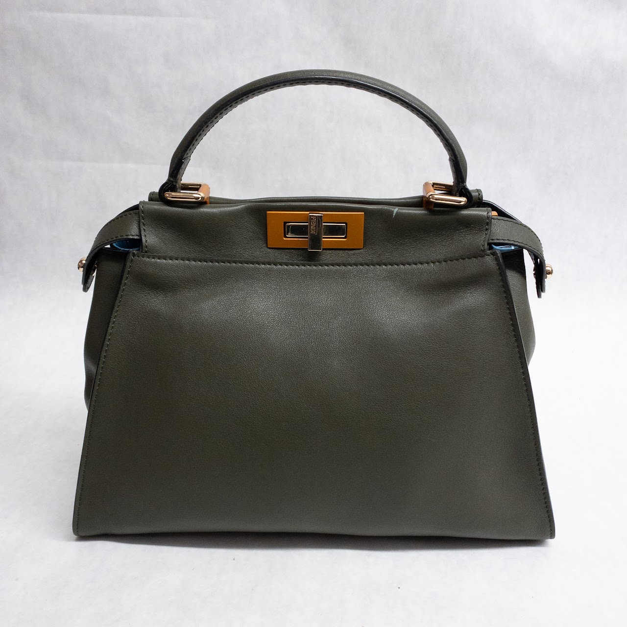 Fendi Textured Leather Shoulder Bag