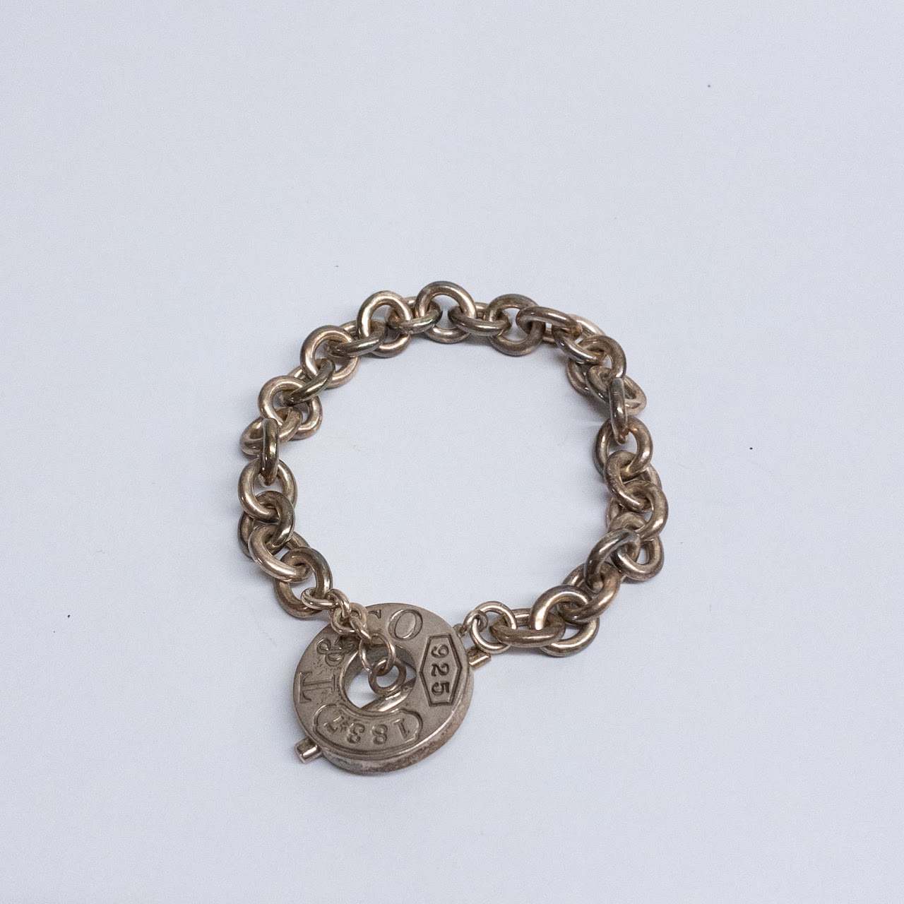 T & Co Sterling Silver 1837 Toggle Chain Bracelet