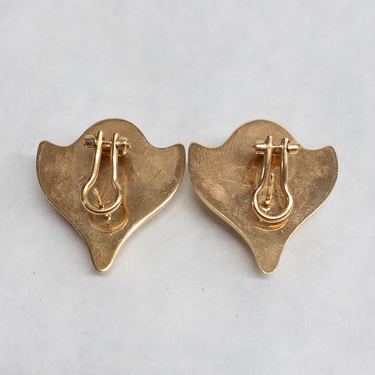 14K Gold Deco Style Earrings