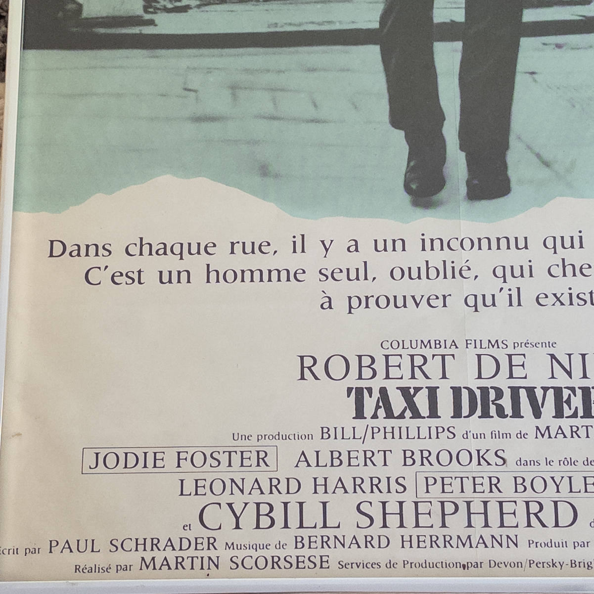 'Taxi Driver' Original 1976 French Movie Poster