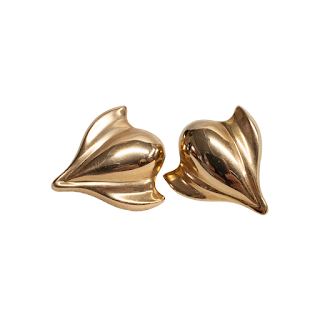 14K Gold Deco Style Earrings