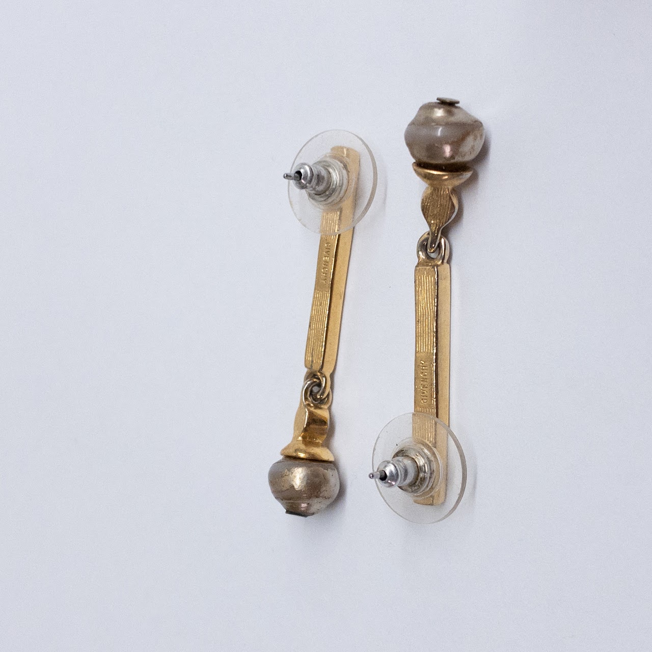 Givenchy 'Pearl" and Crystal Dangle Earrings