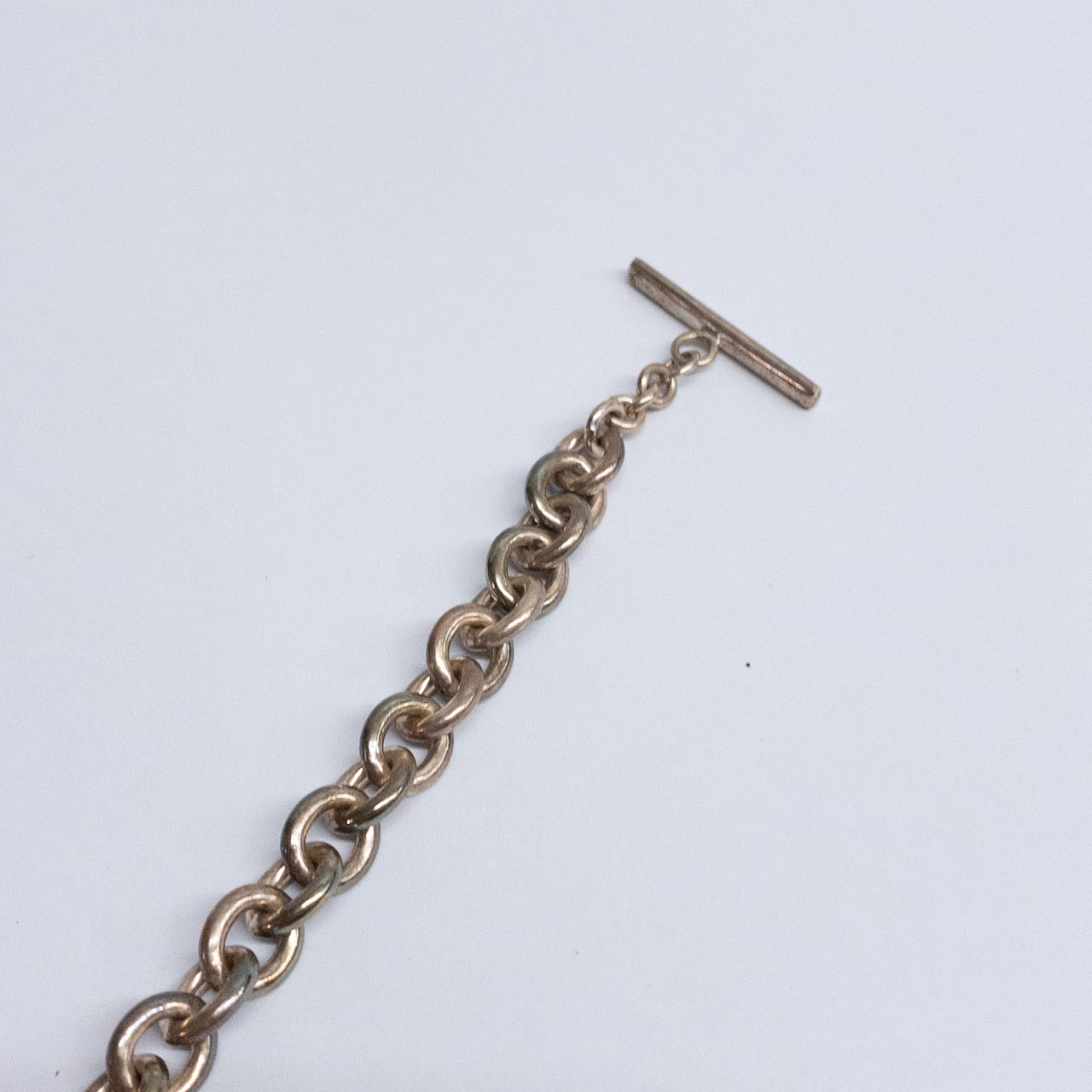 T & Co Sterling Silver 1837 Toggle Chain Bracelet