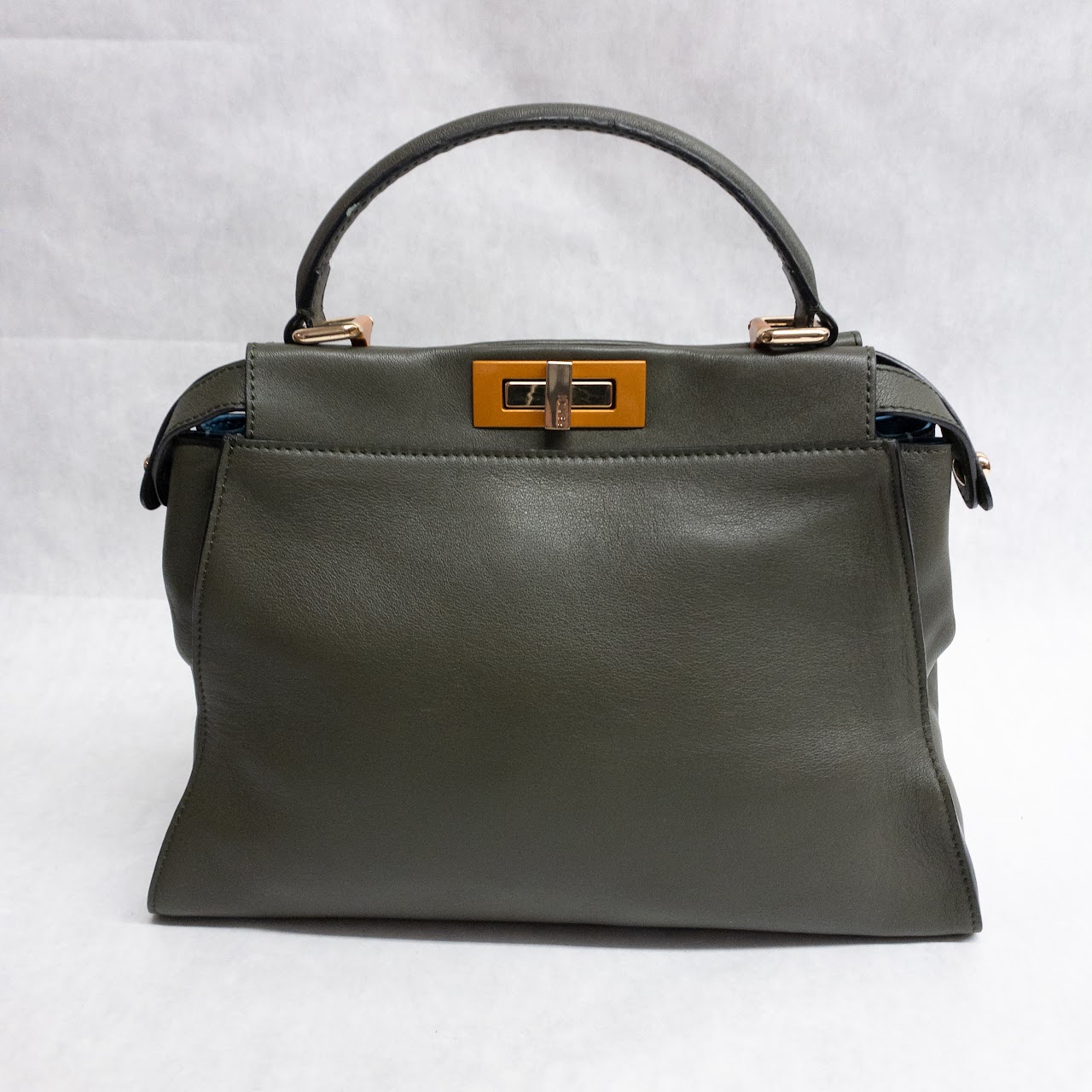 Fendi Textured Leather Shoulder Bag