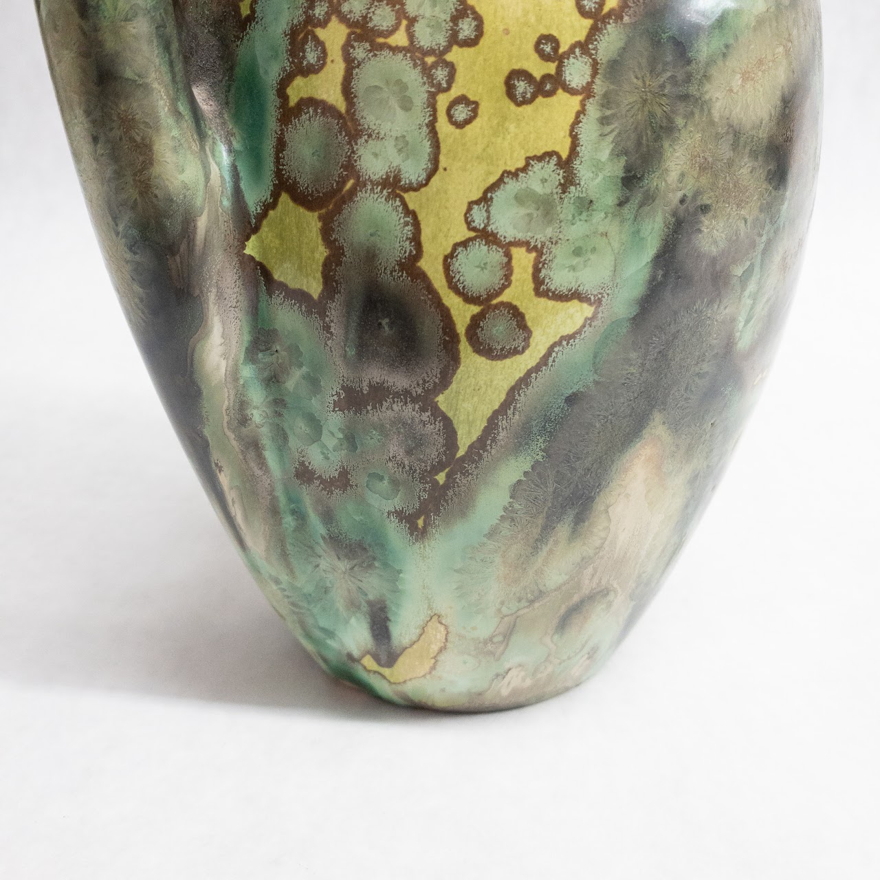 Pierrefonds Nouveau Crystalline Ceramic Vase