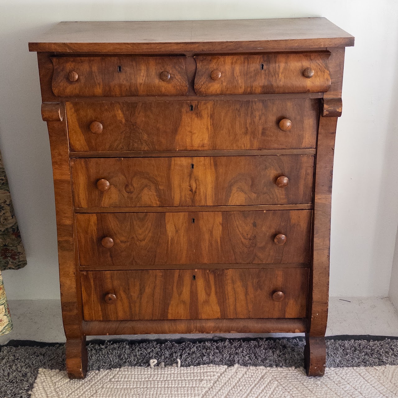 Empire Style Vintage High Boy Dresser