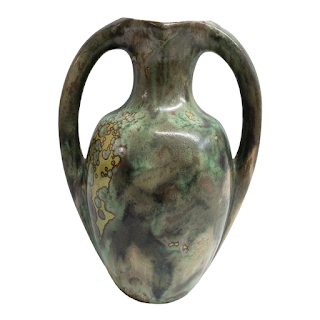 Pierrefonds Nouveau Crystalline Ceramic Vase