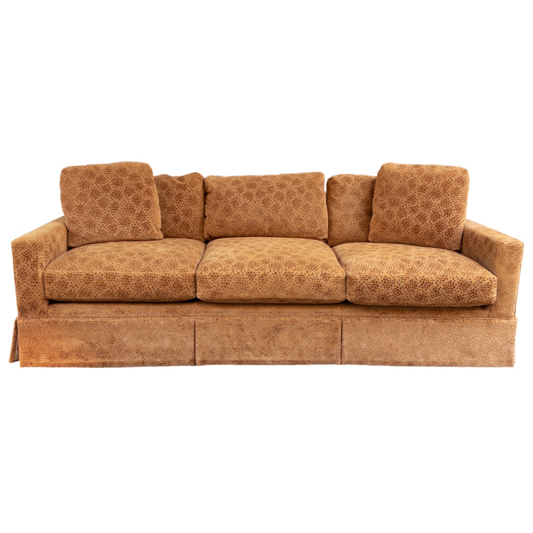 Baker Furniture Burnout Velvet Sofa