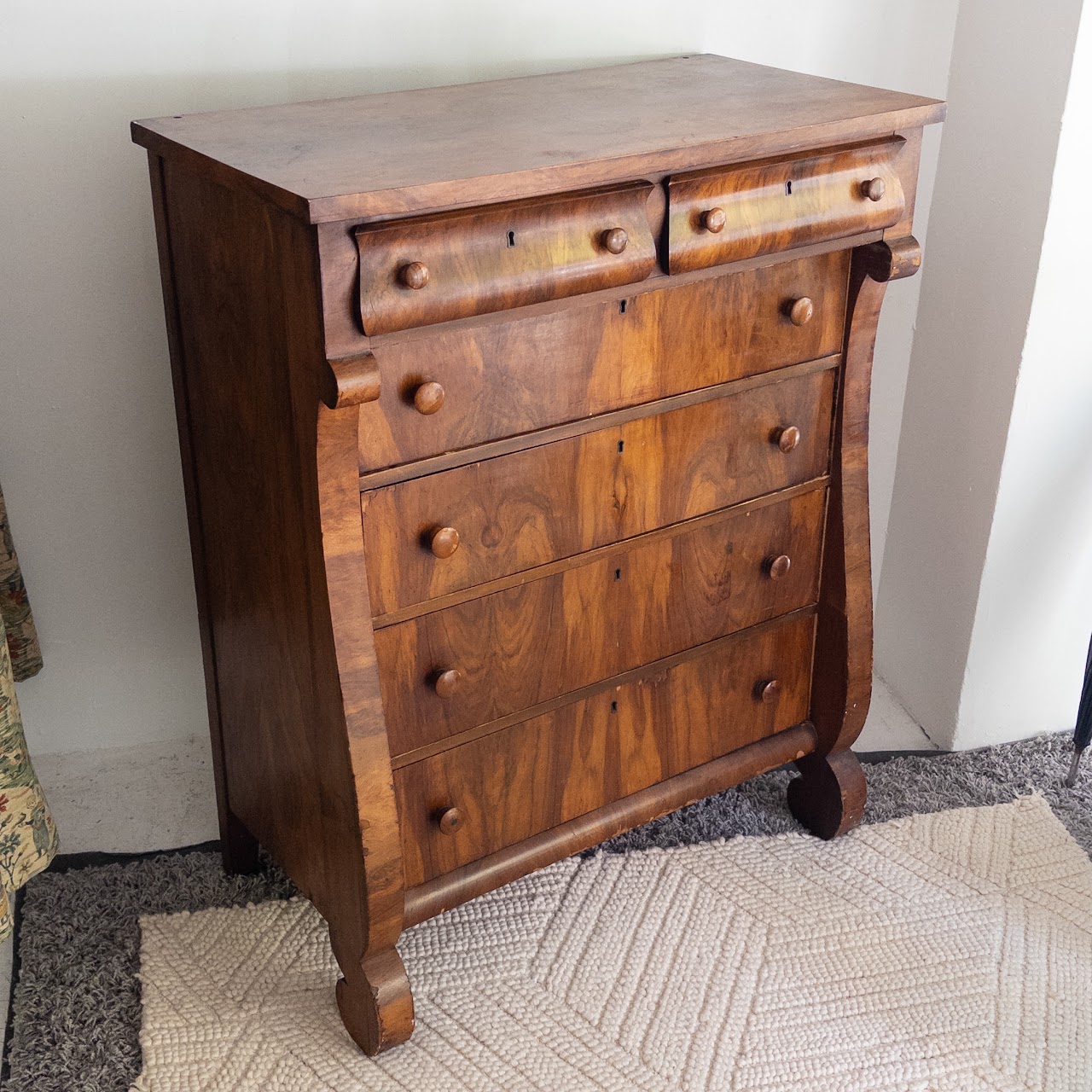 Empire Style Vintage High Boy Dresser