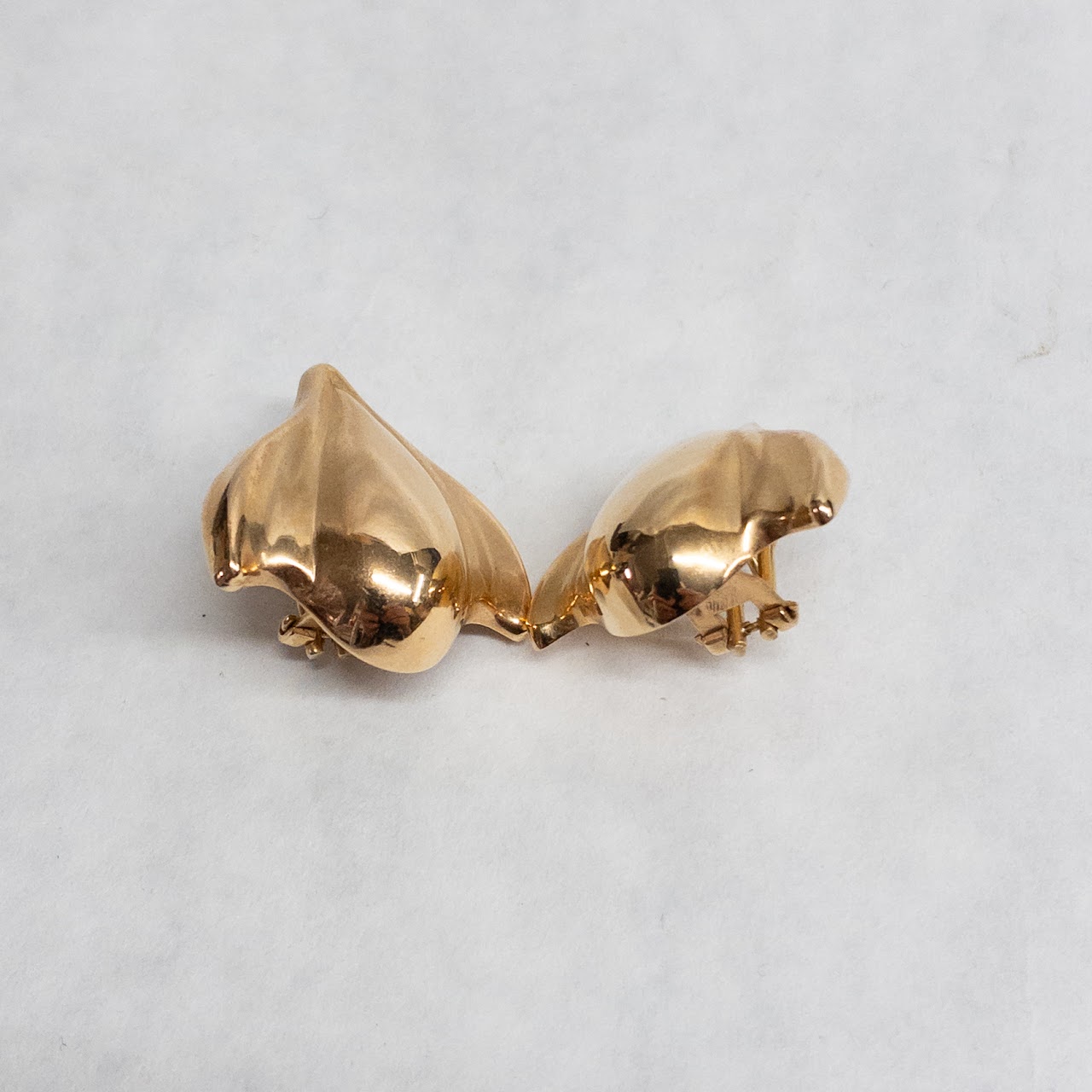 14K Gold Deco Style Earrings