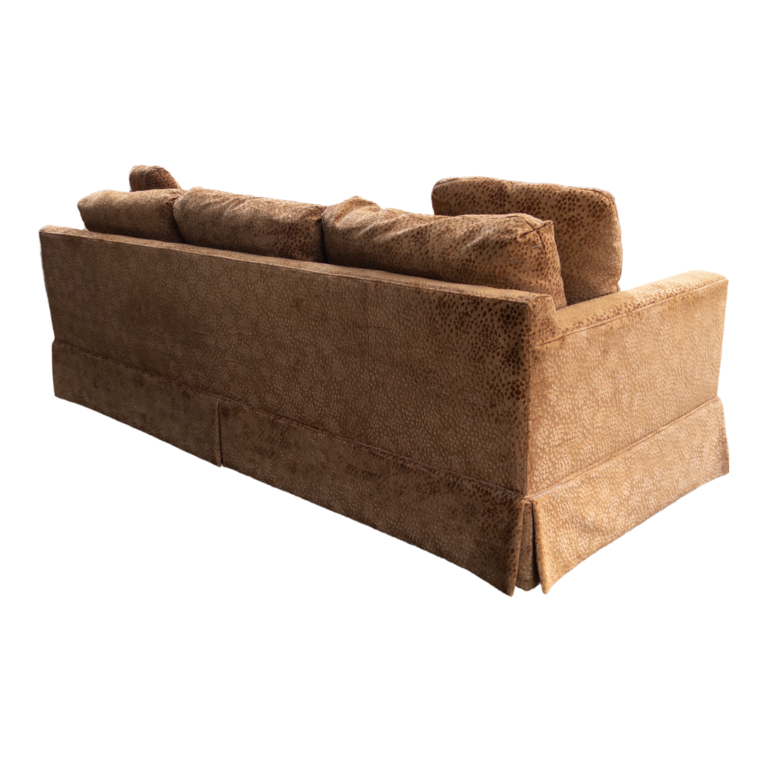 Baker Furniture Burnout Velvet Sofa