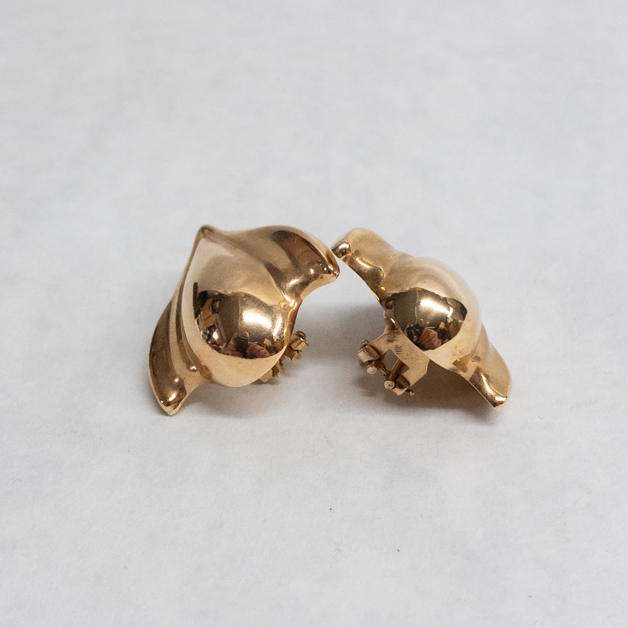 14K Gold Deco Style Earrings