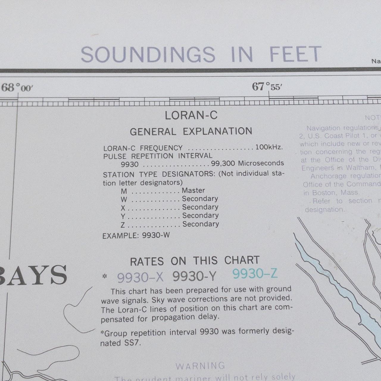 NOAA Maine Nautical & Sounding Chart 13312 Frenchman and Blue Hill Bays