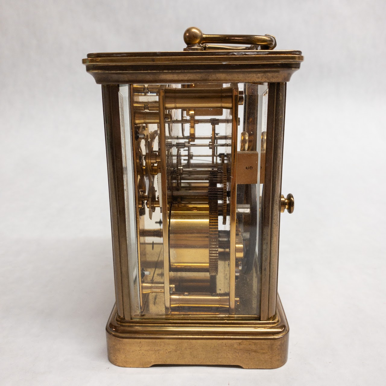 Tiffany & Co. Brass & Glass Carriage Clock