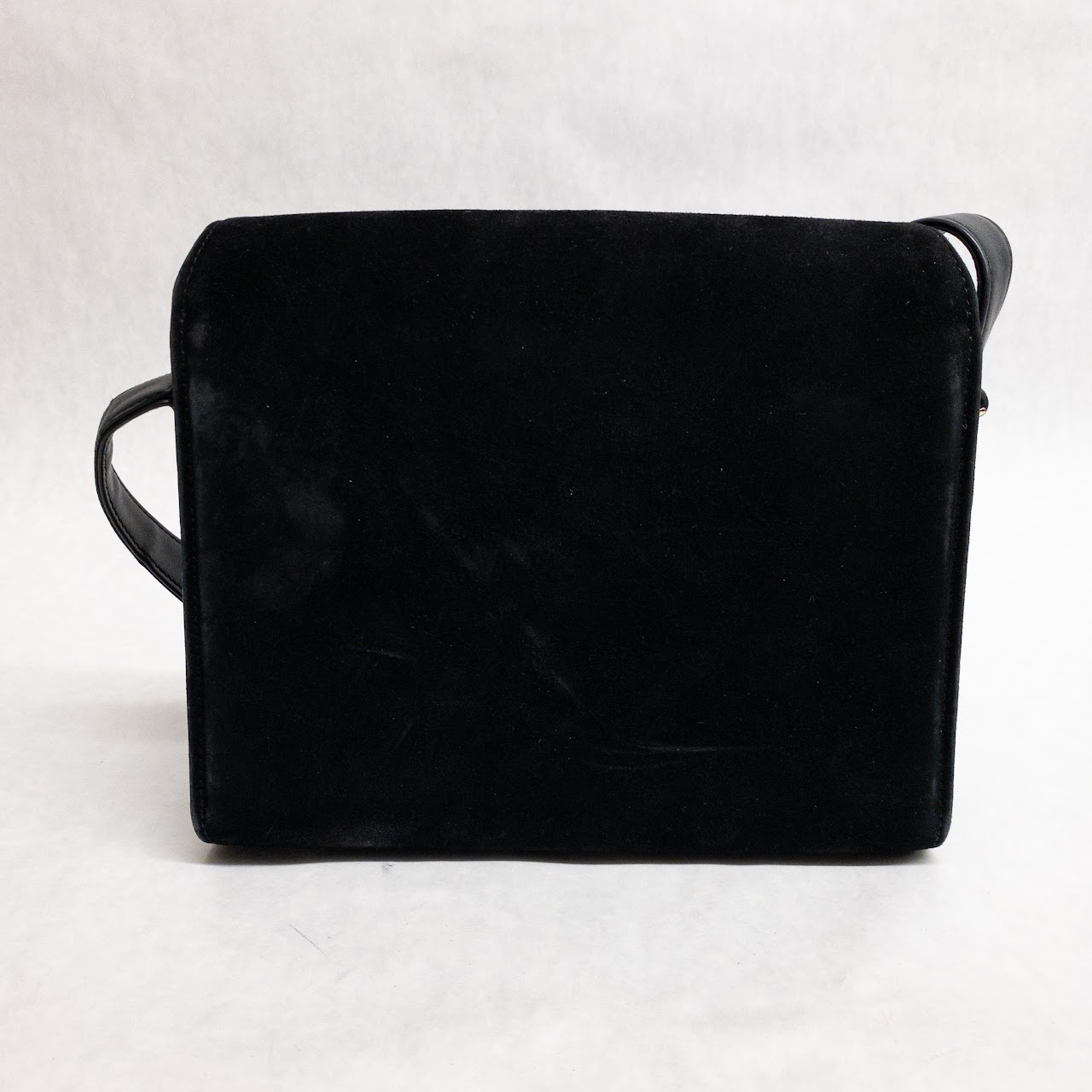 Gucci Vintage Black Suede Shoulder Bag