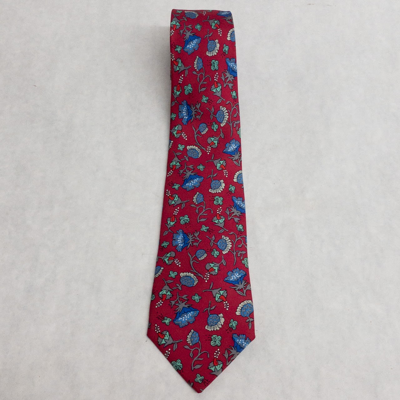 Hermès Floral Silk Tie