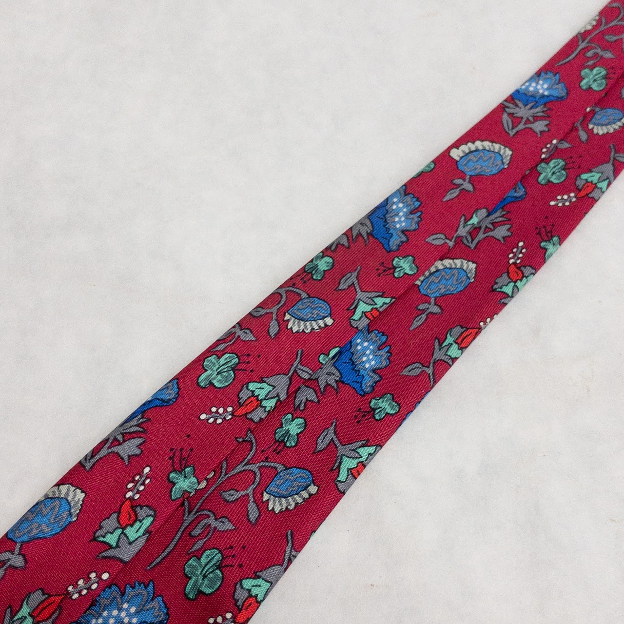 Hermès Floral Silk Tie