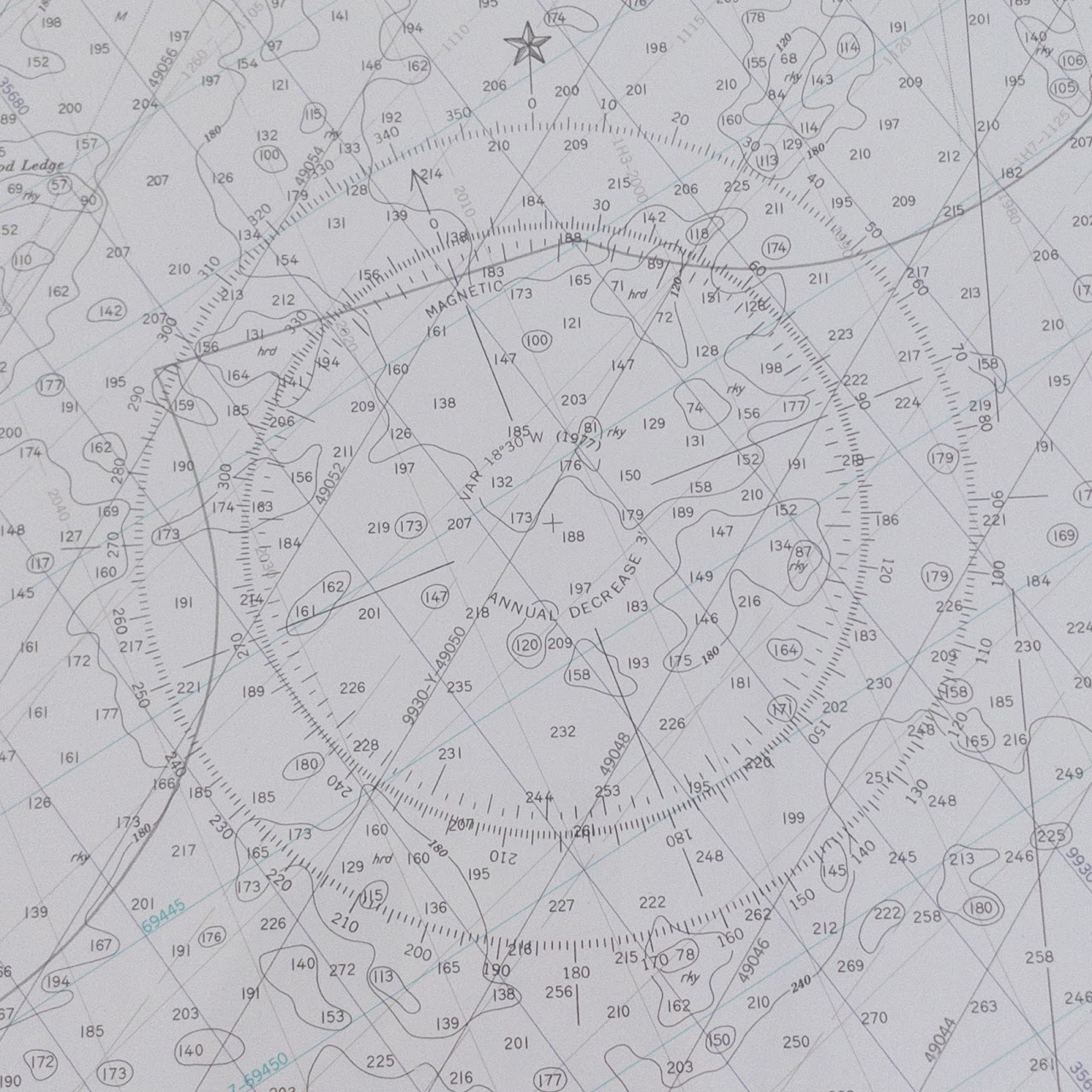 NOAA Maine Nautical & Sounding Chart 13312 Frenchman and Blue Hill Bays