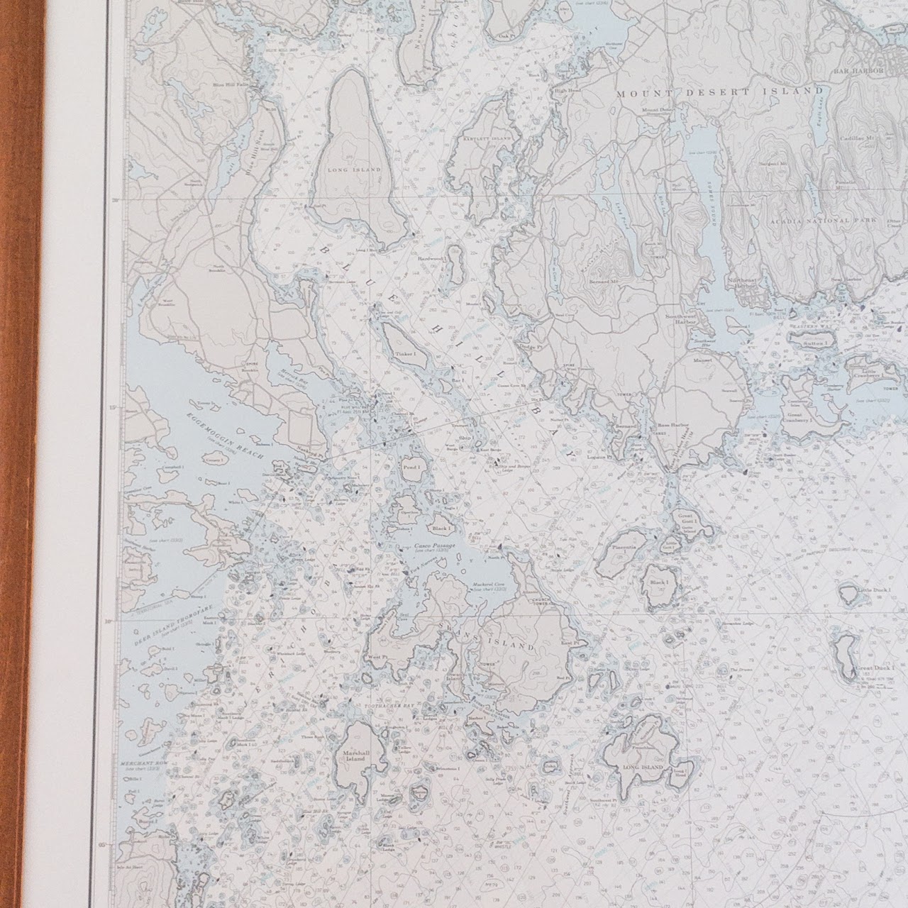 NOAA Maine Nautical & Sounding Chart 13312 Frenchman and Blue Hill Bays