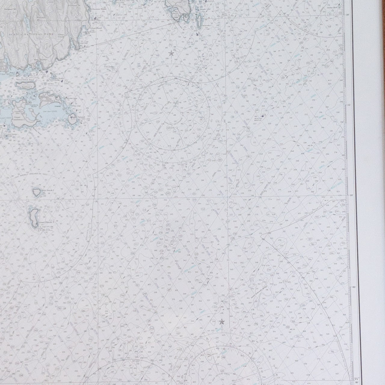 NOAA Maine Nautical & Sounding Chart 13312 Frenchman and Blue Hill Bays